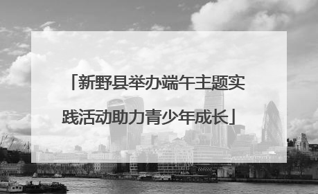 新野县举办端午主题实践活动助力青少年成长