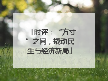 时评：“方寸”之间，撬动民生与经济新局