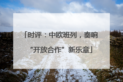 时评：中欧班列，奏响“开放合作”新乐章