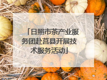 日照市茶产业服务团赴莒县开展技术服务活动