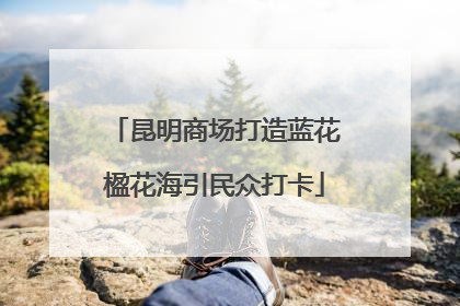 昆明商场打造蓝花楹花海引民众打卡