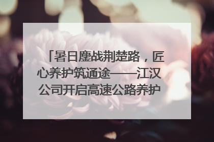 暑日鏖战荆楚路，匠心养护筑通途——江汉公司开启高速公路养护专项工程建设热潮