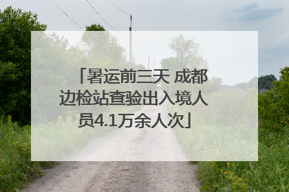 暑运前三天 成都边检站查验出入境人员4.1万余人次