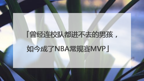 曾经连校队都进不去的男孩，如今成了NBA常规赛MVP