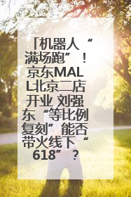机器人“满场跑”！京东MALL北京二店开业 刘强东“等比例复刻”能否带火线下“618”？