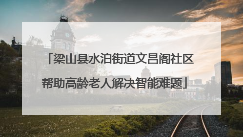 梁山县水泊街道文昌阁社区帮助高龄老人解决智能难题