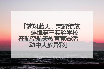 梦翔蓝天，荣耀绽放——蚌埠第三实验学校在航空航天教育竞赛活动中大放异彩