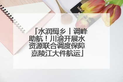 水润蜀乡丨调峰助航！川渝开展水资源联合调度保障嘉陵江大件航运