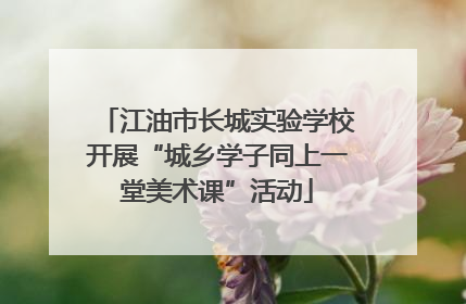 江油市长城实验学校开展“城乡学子同上一堂美术课”活动