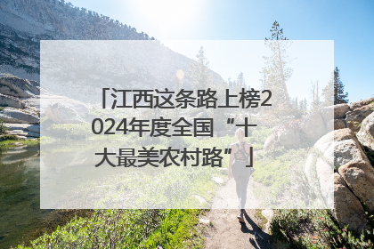 江西这条路上榜2024年度全国“十大最美农村路”