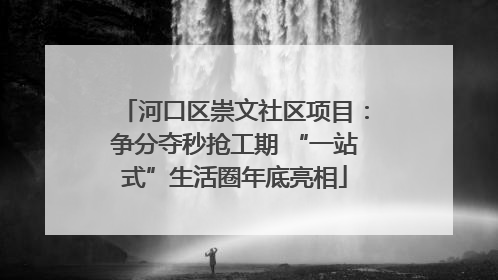 河口区崇文社区项目：争分夺秒抢工期 “一站式”生活圈年底亮相