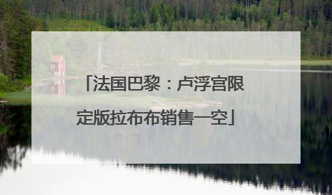 法国巴黎：卢浮宫限定版拉布布销售一空