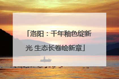 洛阳：千年釉色绽新光 生态长卷绘新章