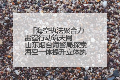 海空执法聚合力 雷霆行动筑天网——山东烟台海警局探索海空一体提升立体执法效能纪实
