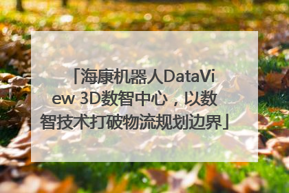 海康机器人DataView 3D数智中心，以数智技术打破物流规划边界