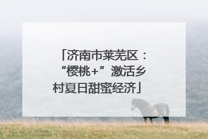 济南市莱芜区：“樱桃+”激活乡村夏日甜蜜经济