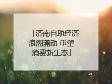 济南自助经济浪潮涌动 重塑消费新生态