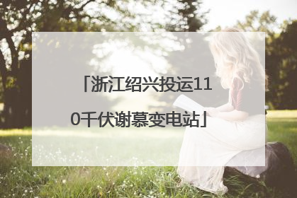 浙江绍兴投运110千伏谢慕变电站