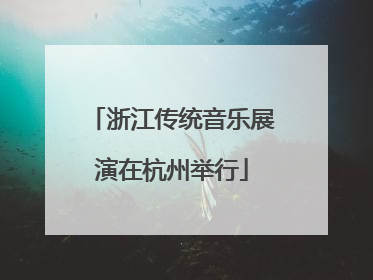 浙江传统音乐展演在杭州举行