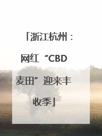 浙江杭州：网红“CBD麦田”迎来丰收季