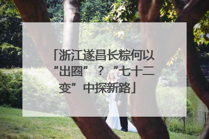 浙江遂昌长粽何以“出圈”？“七十二变”中探新路