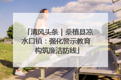 清风头条｜桑植县凉水口镇：强化警示教育 构筑廉洁防线