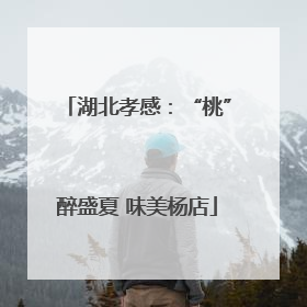 湖北孝感：“桃”醉盛夏 味美杨店