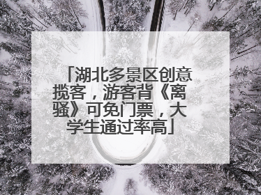 湖北多景区创意揽客，游客背《离骚》可免门票，大学生通过率高