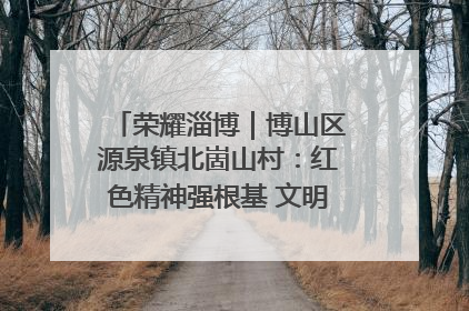 荣耀淄博｜博山区源泉镇北崮山村：红色精神强根基 文明新风润山乡
