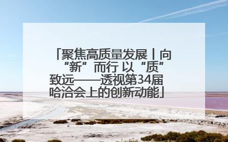 聚焦高质量发展丨向“新”而行 以“质”致远——透视第34届哈洽会上的创新动能