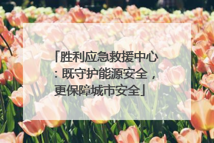 胜利应急救援中心：既守护能源安全，更保障城市安全
