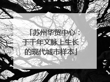苏州华贸中心：于千年文脉上生长的现代城市样本