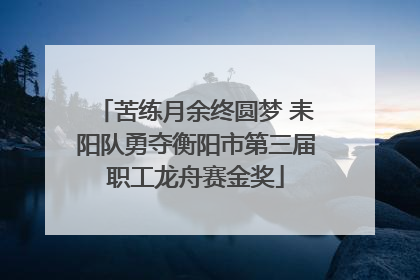 苦练月余终圆梦 耒阳队勇夺衡阳市第三届职工龙舟赛金奖
