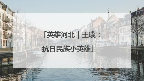 英雄河北｜王璞：抗日民族小英雄