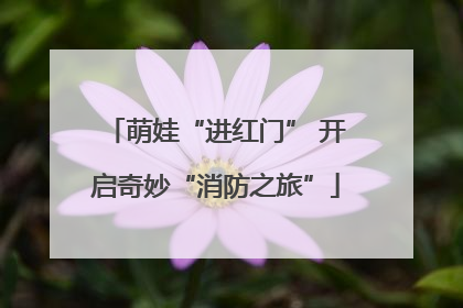 萌娃“进红门” 开启奇妙“消防之旅”