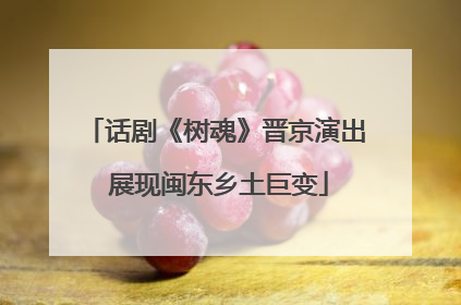 话剧《树魂》晋京演出 展现闽东乡土巨变