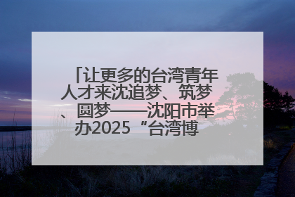 让更多的台湾青年人才来沈追梦、筑梦、圆梦——沈阳市举办2025“台湾博士沈阳行”活动