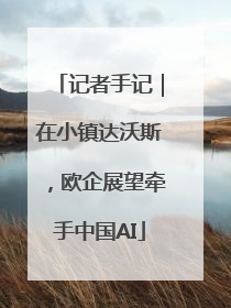 记者手记｜在小镇达沃斯，欧企展望牵手中国AI
