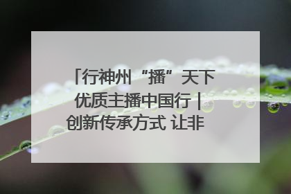 行神州“播”天下 优质主播中国行｜创新传承方式 让非遗“活”在当下