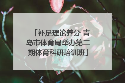 补足理论养分 青岛市体育局举办第二期体育科研培训班