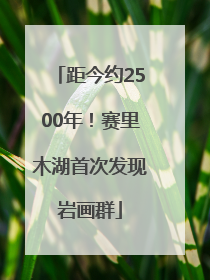 距今约2500年！赛里木湖首次发现岩画群