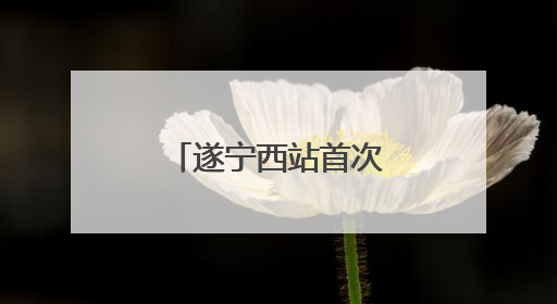 遂宁西站首次站场改造完成