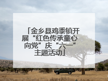 金乡县鸡黍镇开展“红色传承童心向党”庆“六一”主题活动