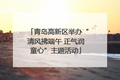 青岛高新区举办“清风拂端午 正气润童心”主题活动
