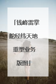 钱峰雷掌舵经纬天地 重塑业务版图