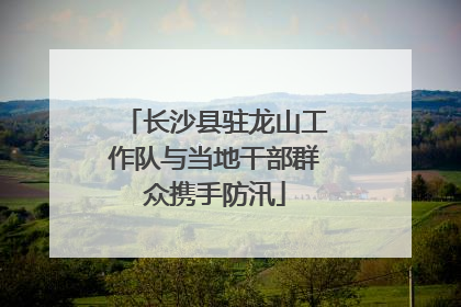 长沙县驻龙山工作队与当地干部群众携手防汛