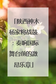 陕西神木杨家将战鼓：奏响国际舞台前的激昂乐章