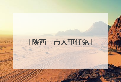 陕西一市人事任免
