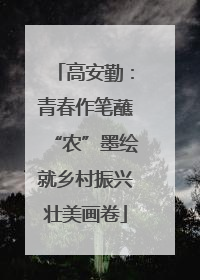 高安勤：青春作笔蘸“农”墨绘就乡村振兴壮美画卷