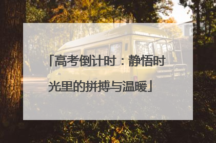 高考倒计时：静悟时光里的拼搏与温暖